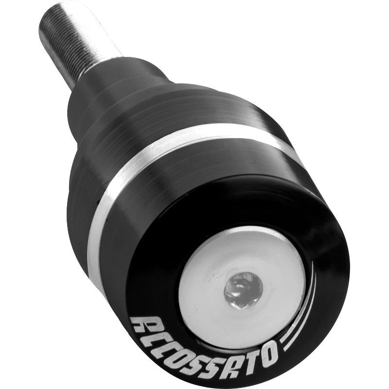 Tamponi paracarena Accossato per moto, ricavato CNC, con inserto colorato. La confezione contiene 02 articoli