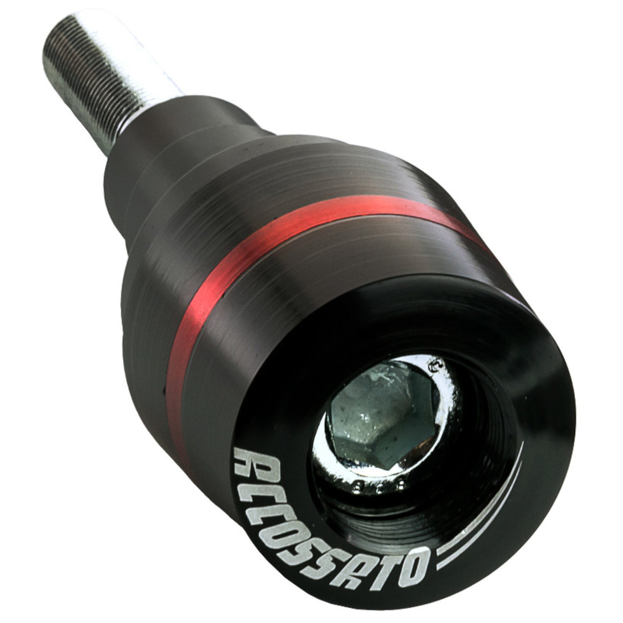 Tamponi paracarena Accossato per moto, ricavato CNC, con inserto colorato. La confezione contiene 02 articoli