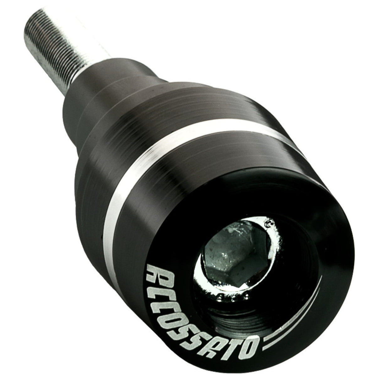 Tamponi paracarena Accossato per moto, ricavato CNC, con inserto colorato. La confezione contiene 02 articoli