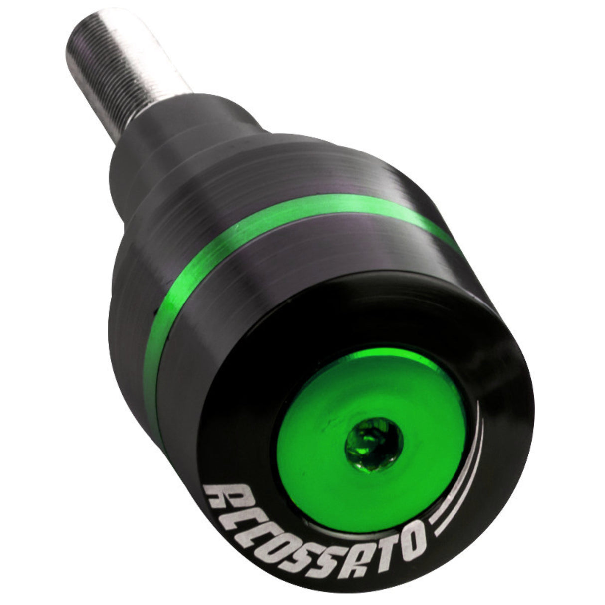 Tamponi paracarena Accossato per moto, ricavato CNC, con inserto colorato. La confezione contiene 02 articoli