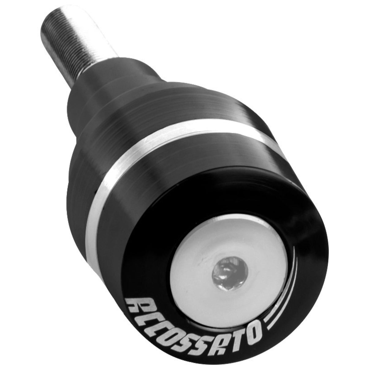 Tamponi paracarena Accossato per moto, ricavato CNC, con inserto colorato. La confezione contiene 02 articoli