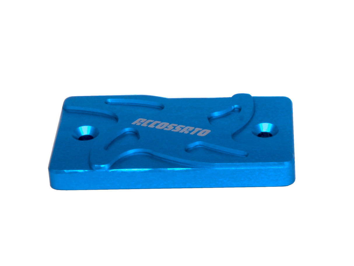 Tappo vaschetta olio freno anteriore Accossato, ricavato in alluminio CNC