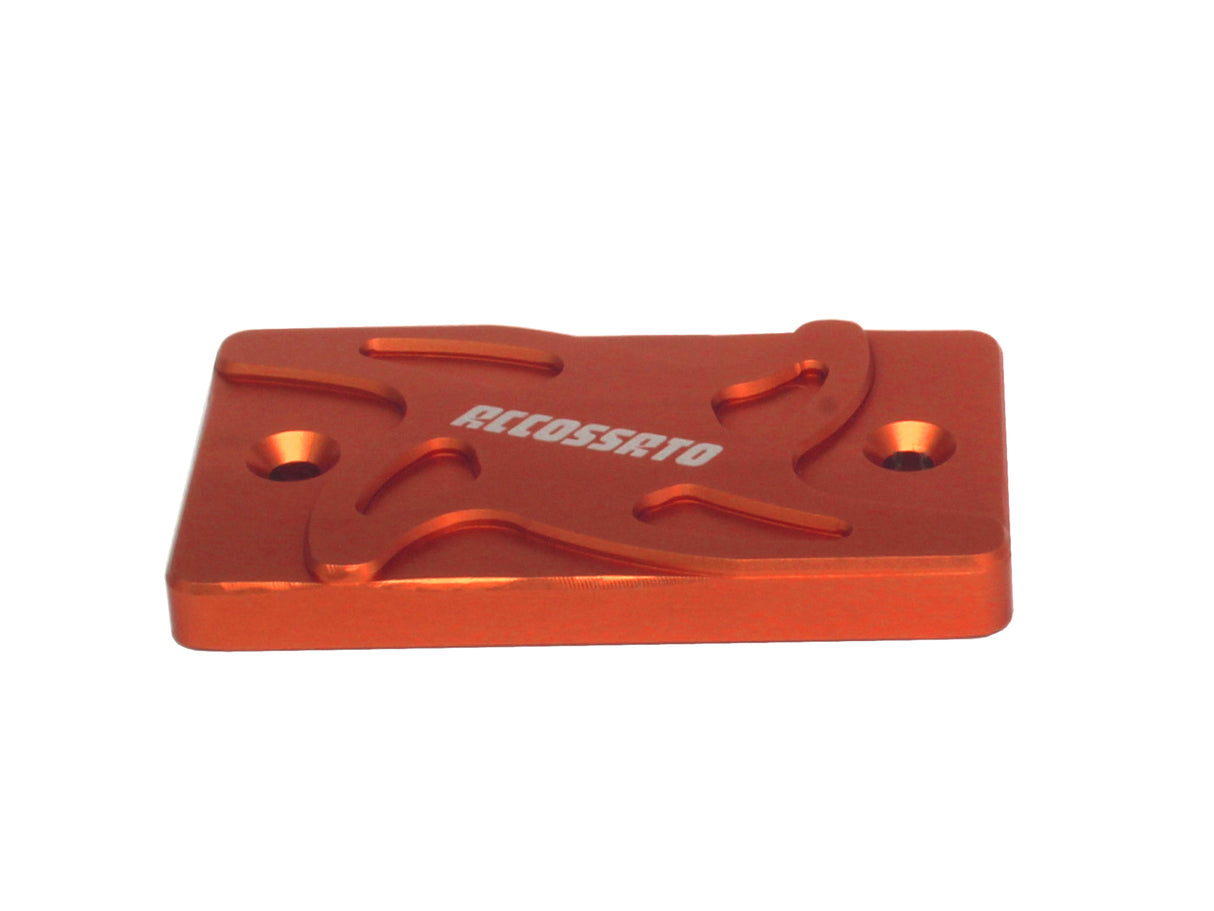 Tappo vaschetta olio freno anteriore Accossato, ricavato in alluminio CNC