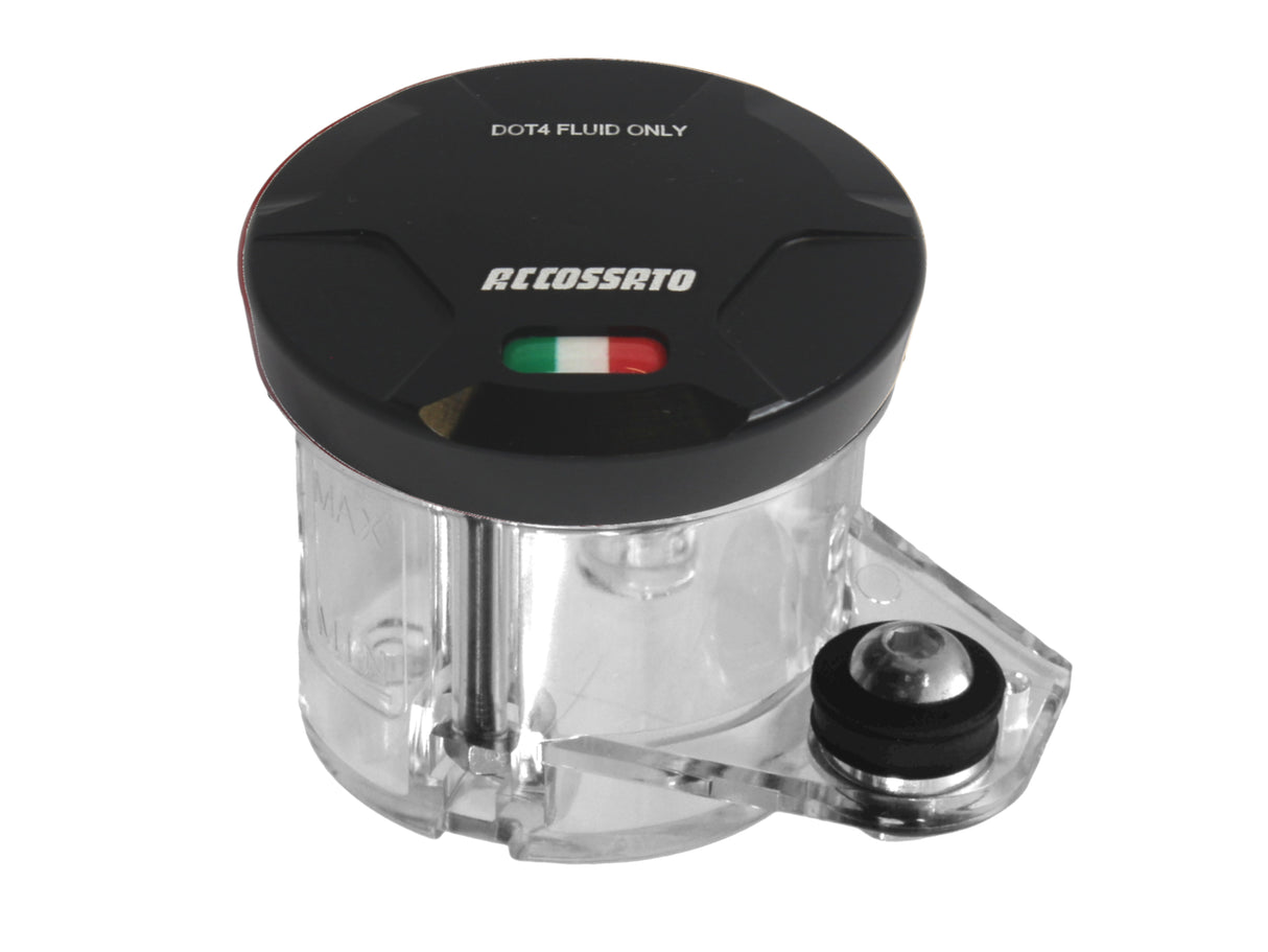 Vaschetta Accossato Trasparente, Capacità 45 ml Per Fluido Freni