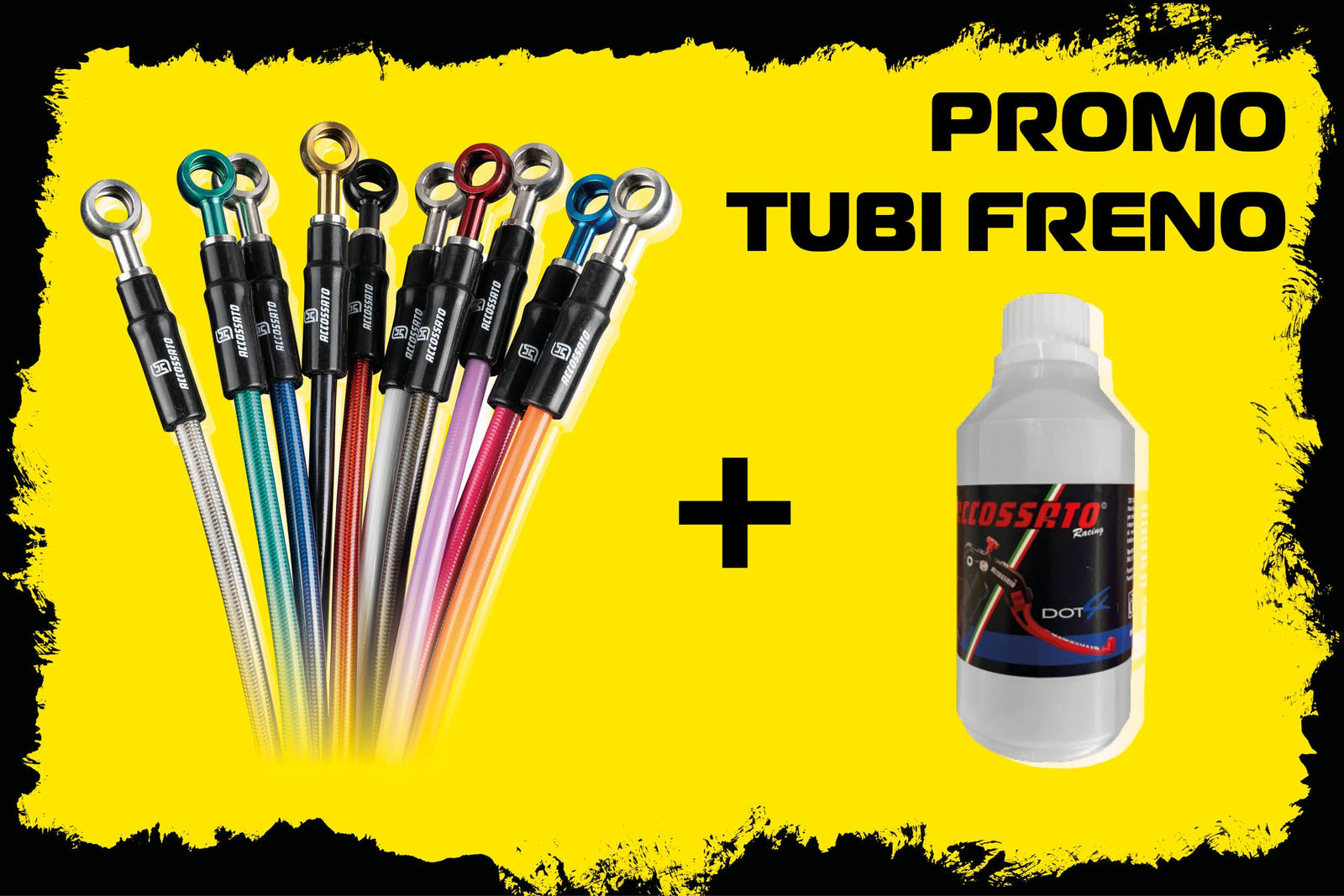 Nuova Promo Tubi Freno su AGMOTO: fluido freno Accossato DOT4 in OMAGGIO