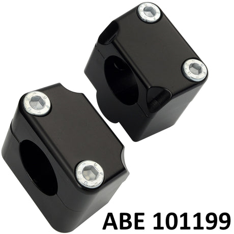 Coppia di Cavallotti Omologati ABE 101199 Di Trasformazione Per Manubri Da Diametro 22 mm A Diametro 28.5 mm Con Rialzo +24 mm