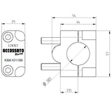 Coppia di Cavallotti Omologati ABE 101199 Di Trasformazione Per Manubri Da Diametro 22 mm A Diametro 28.5 mm Con Rialzo +24 mm