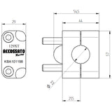 Coppia di Cavallotti Omologati ABE 101198 +22 mm Per Manubri Con Diametro 22 mm