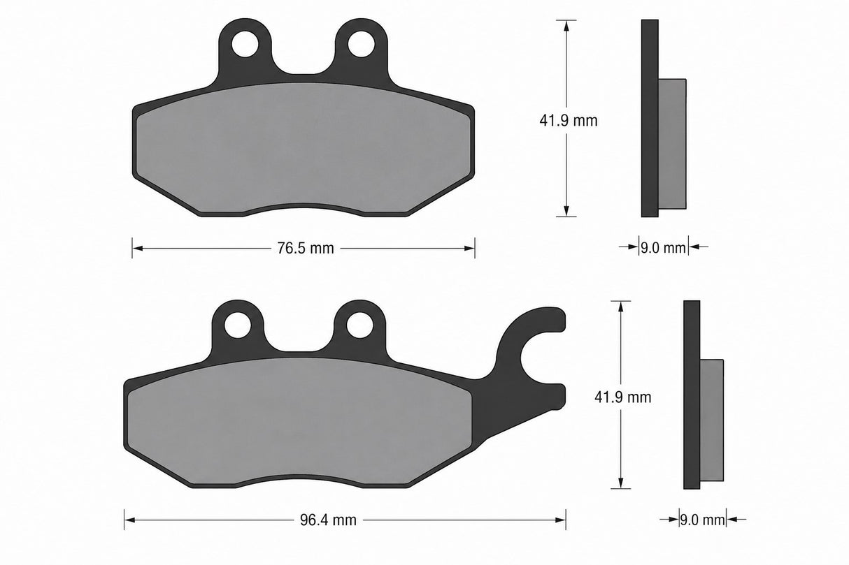 Pastiglie freno per Piaggio marca Accossato codice AGPA100