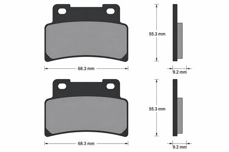 Pastiglie freno per Aprilia, Yamaha marca Accossato codice AGPA101