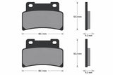 Pastiglie freno per Aprilia, Yamaha marca Accossato codice AGPA101