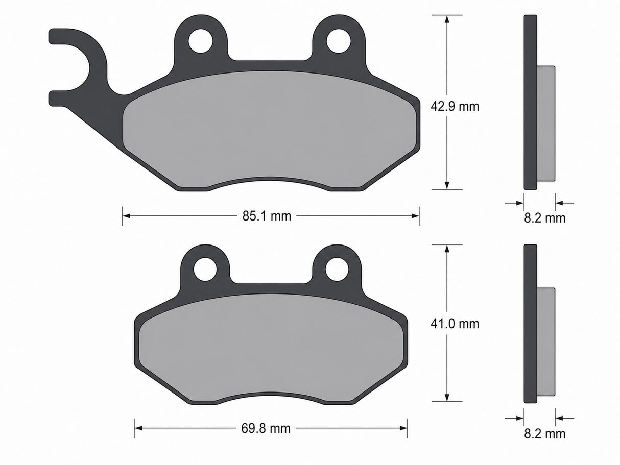Pastiglie freno per Cagiva, Garelli, Peugeot, PGO, SYM, Zero marca Accossato codice AGPA102
