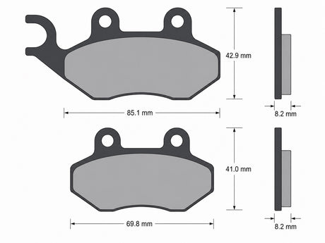 Pastiglie freno per Cagiva, Garelli, Peugeot, PGO, SYM, Zero marca Accossato codice AGPA102