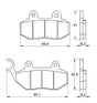 Pastiglie freno per Cagiva, Garelli, Peugeot, PGO, SYM, Zero marca Accossato codice AGPA102