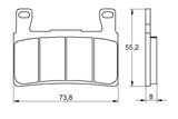 Pastiglie freno per Honda marca Accossato codice AGPA105