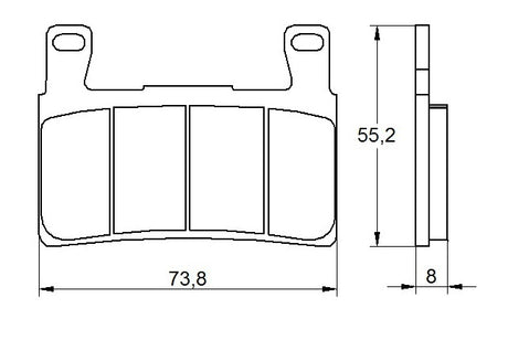 Pastiglie freno per Honda marca Accossato codice AGPA105