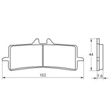 Pastiglie freno per Aprilia, Benelli, Ducati, Honda, Kawasaki, KTM, Suzuki marca Accossato codice AGPA106