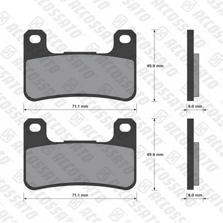Pastiglie freno per Kawasaki, Suzuki marca Accossato codice AGPA109