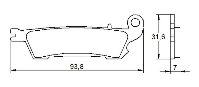 Pastiglie freno per Yamaha marca Accossato codice AGPA110