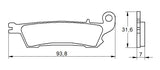 Pastiglie freno per Yamaha marca Accossato codice AGPA110