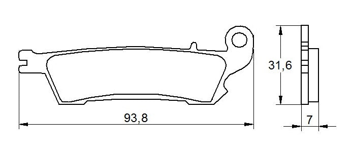 Pastiglie freno per Yamaha marca Accossato codice AGPA110