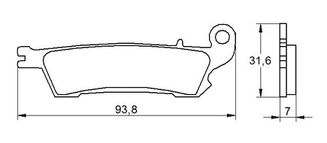 Pastiglie freno per Yamaha marca Accossato codice AGPA110