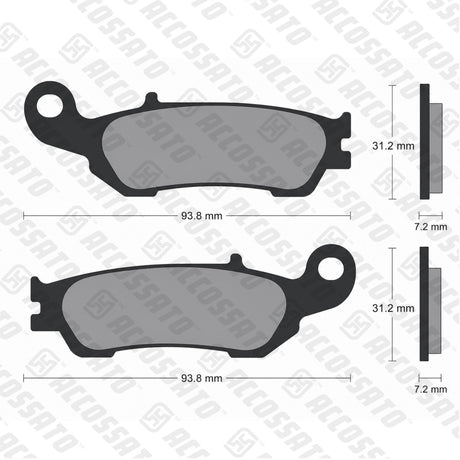 Pastiglie freno per Yamaha marca Accossato codice AGPA110