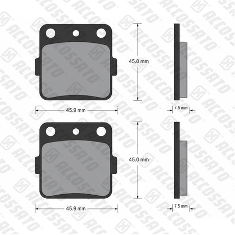 Pastiglie freno per Honda, Kawasaki, Suzuki, Yamaha marca Accossato codice AGPA111