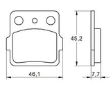 Pastiglie freno per Honda, Kawasaki, Suzuki, Yamaha marca Accossato codice AGPA111