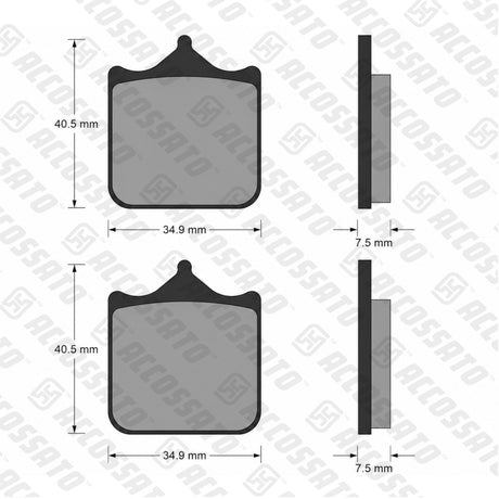 Pastiglie freno per Aprilia, Benelli, Ducati, KTM marca Accossato codice AGPA112