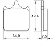 Pastiglie freno per Aprilia, Benelli, Ducati, KTM marca Accossato codice AGPA112