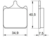 Pastiglie freno per Aprilia, Benelli, Ducati, KTM marca Accossato codice AGPA112