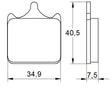 Pastiglie freno per Aprilia, Benelli, Ducati, KTM marca Accossato codice AGPA112