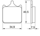 Pastiglie freno per Aprilia, Benelli, Ducati, KTM marca Accossato codice AGPA112