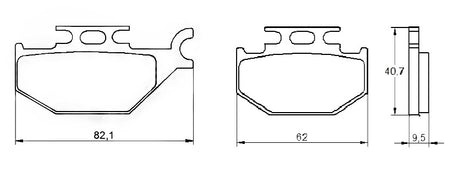 Pastiglie freno per Yamaha marca Accossato codice AGPA113