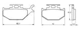 Pastiglie freno per Yamaha marca Accossato codice AGPA113