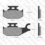Pastiglie freno per Yamaha marca Accossato codice AGPA113
