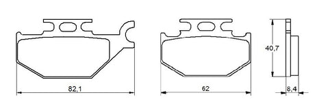 Pastiglie freno per Suzuki marca Accossato codice AGPA114