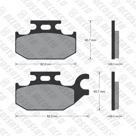 Pastiglie freno per Suzuki marca Accossato codice AGPA114