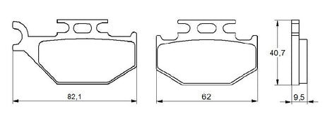 Pastiglie freno per Can-Am, Cannondale, John Deere marca Accossato codice AGPA115