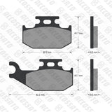 Pastiglie freno per Can-Am, Cannondale, John Deere marca Accossato codice AGPA115