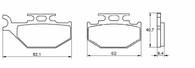 Pastiglie freno per Suzuki marca Accossato codice AGPA116