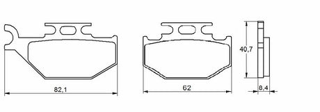 Pastiglie freno per Suzuki marca Accossato codice AGPA116