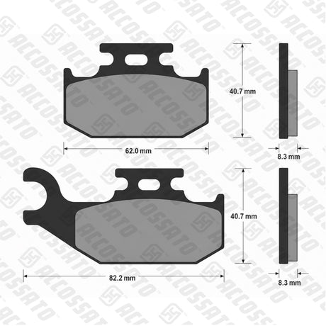 Pastiglie freno per Suzuki marca Accossato codice AGPA116