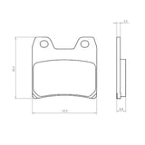 Pastiglie freno per Yamaha marca Accossato codice AGPA117