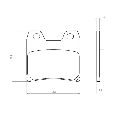 Pastiglie freno per Yamaha marca Accossato codice AGPA117