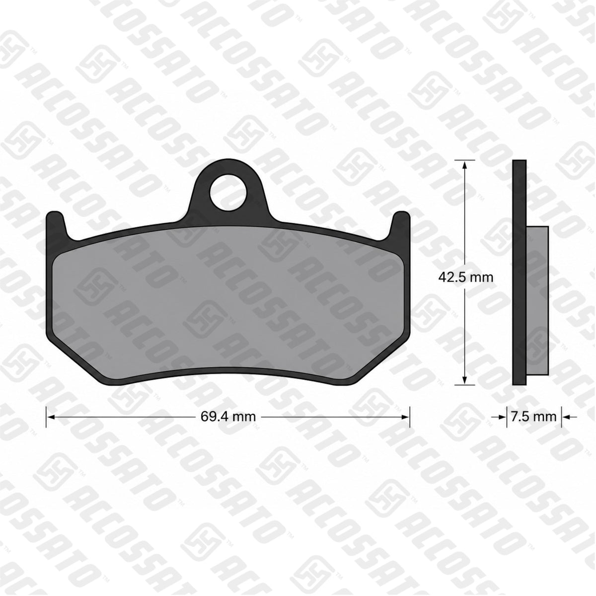 Pastiglie freno per MV Agusta marca Accossato codice AGPA118