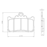 Pastiglie freno per Honda marca Accossato codice AGPA120