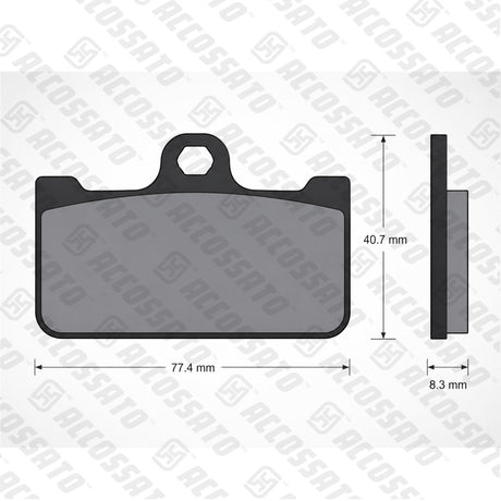Pastiglie freno per Aprilia marca Accossato codice AGPA128