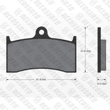 Pastiglie freno per Yamaha marca Accossato codice AGPA130